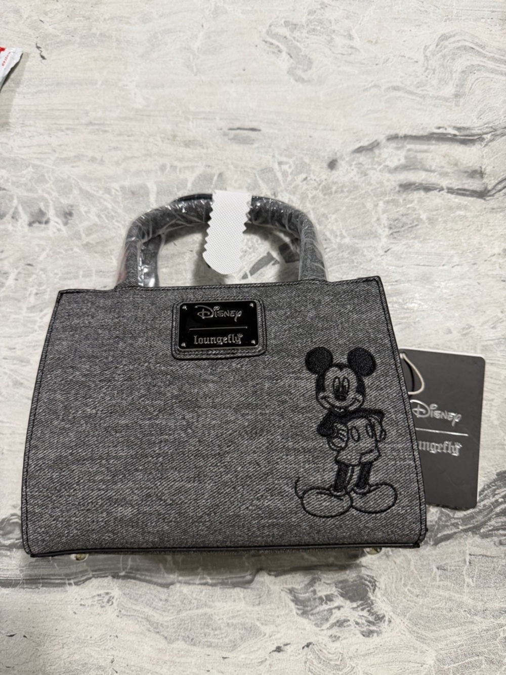 Loungefly Black and Gray Mickey Mouse Tag Artwork - Picture 2 of 3